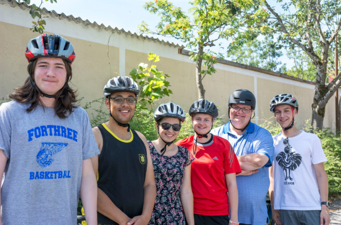 Klein aber fein. Das Radlteam des Münchner Jugendrotkreuzes.
